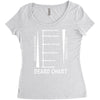 beard length chart Women's Triblend Scoop T-shirt