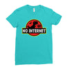 No Internet Ladies Fitted T-Shirt