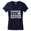 wooden spoon survivor Women's V-Neck T-Shirt