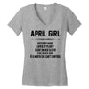 April Girl Hated By Many Women's V-Neck T-Shirt