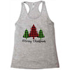 lumberjack tree merry christmas Racerback Tank