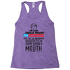 Donald trump The D Is Missing Racerback Tank