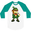 happy saint patrick day simpson 2 3/4 Sleeve Shirt