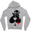 poker hat ace of spades Zipper Hoodie