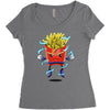 saiyan fries Women's Triblend Scoop T-shirt