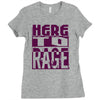 here to rage Ladies Fitted T-Shirt