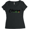chicana with rose Women's Triblend Scoop T-shirt