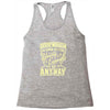 old enough young enough Racerback Tank