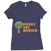 books are murder Ladies Fitted T-Shirt