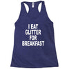 i eat breakfast Racerback Tank