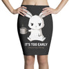too early (black) Pencil Skirts