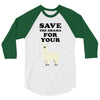 Save The Drama For Your Lama 3/4 Sleeve Shirt