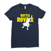 ride the rocket battle gaming Ladies Fitted T-Shirt