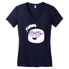 marshmallow love Women's V-Neck T-Shirt