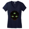 see no evil off Women's V-Neck T-Shirt