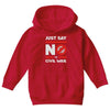 say no to civil war Youth Hoodie