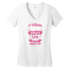 My Husband Is Totally My Most Favorite Guy Women's V-Neck T-Shirt