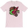 pink punk wolf T-Shirt