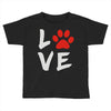 love dog paw Toddler T-shirt