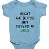 You Can't Make Everyone Happy You're Not an Avacado Baby Bodysuit