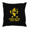 jelly time banana Throw Pillow