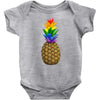 rainbow pineaplle Baby Bodysuit