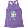 unicorns are born in july cute unicorn Racerback Tank