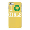 i recycle girls slogan text funny baseball jersey iPhone 7 Case