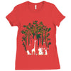 meanwhile in the woods Ladies Fitted T-Shirt