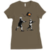 banksy kids play t.v. ball Ladies Fitted T-Shirt