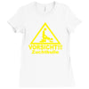 vorsicht zuchtbulle funny Ladies Fitted T-Shirt