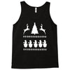 christmas scene reindeer funny Tank Top