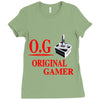old school gamer Ladies Fitted T-Shirt