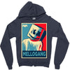 marshmello hope poster Zipper Hoodie