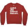 a litle life book white logo Crewneck Sweatshirt