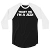 trust me i'm a jedi   funny printed mens 3/4 Sleeve Shirt