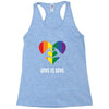 Love is Love Heart Racerback Tank