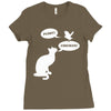 pussy! chicken! Ladies Fitted T-Shirt