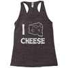 i love cheese Racerback Tank
