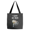 i love when my wife lets me buy another bike Tote Bags