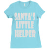 santa's little helper Ladies Fitted T-Shirt