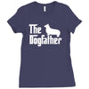 the dogfather pembroke welsh corgi white Ladies Fitted T-Shirt