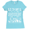legends are born in june birthday vintag Ladies Fitted T-Shirt