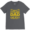 best cycling dad galaxy cycling V-Neck Tee