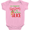 pizza christmas humor Baby Bodysuit