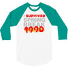 i survived spring break 1990 3/4 Sleeve Shirt