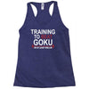 train insaiyan gym training to beat goku or krillin dbz dragon ball z Racerback Tank