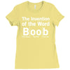 invention of the word boob Ladies Fitted T-Shirt