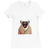Vesikalik maymun Ladies Fitted T-Shirt