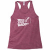 darth vader who's your daddy funny Racerback Tank